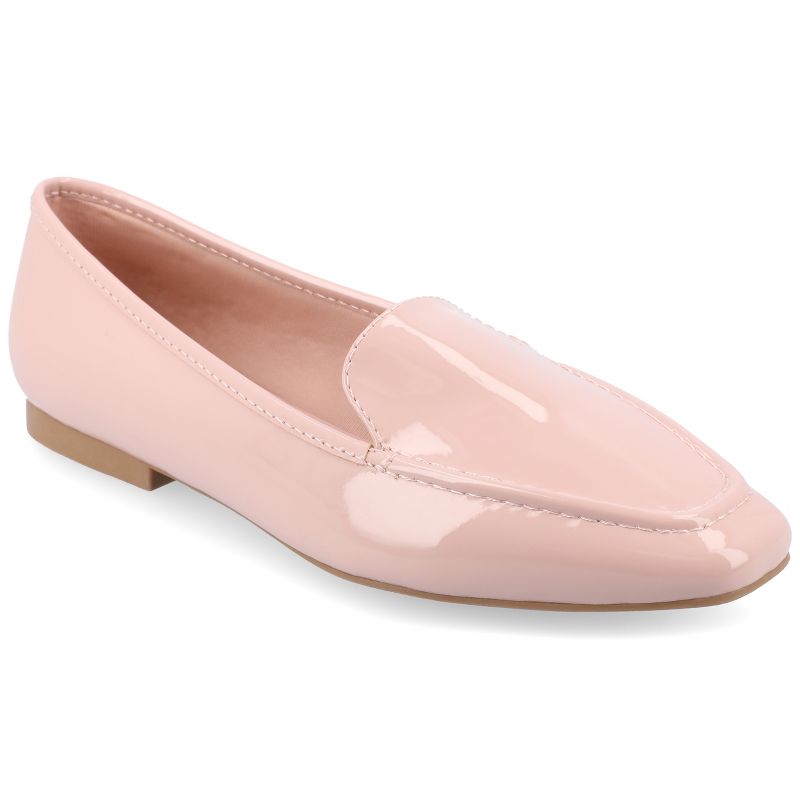 Journee Collection Womens Medium and Wide Width Tullie Slip On Square Toe Loafer Flats, 1 of 11
