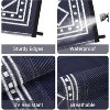 Outdoor Rugs Modern Plastic Straw Rugs, Waterproof Patio Modern Border Camping Carpet, Lightweight Reversible Floor Mats - 3 of 4