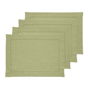 Solino Home Linen Classic Hemstitch Placemats - 1 of 4