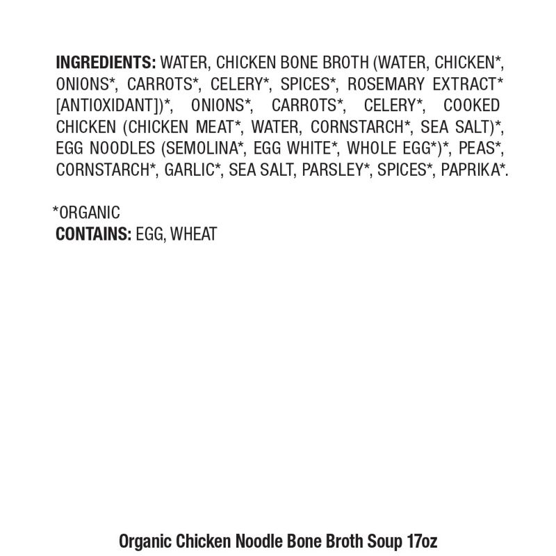 Pacific Foods Organic Chicken Noodle Soup with Bone Broth - 17oz, 5 of 11