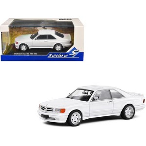 1990 Mercedes-Benz 560 SEC AMG WideBody Classic White 1/43 Diecast Model Car by Solido - 1 of 4