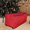 Simple Living Solutions Expandable Quilted Rolling Christmas Tree Bag For Trees 9-12ft - image 3 of 3