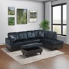 Soft and Breathable 3-Piece Short Plush Sofa Set, L-Shaped Living Room Sofa with Double Spring Layer - 2 of 3