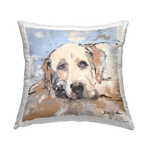 Stupell Industries Casual Labrador Dog Resting Abstract Pattern - 1 of 3
