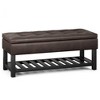 44" Essex Storage Ottoman Benches with Open Bottom - WyndenHall - 3 of 4
