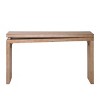 52" Narrow Wood Console Table, Slim Entryway or Hallway Table with Bead Detail and Natural Finish, Rustic Modern Foyer Table – Cuddlewood - 3 of 4