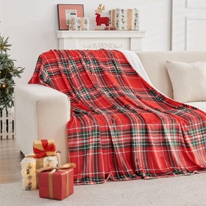 Lomsoe Cozy Printed Blanket Blanket, Flannel Throw Size for Home Decoration, Ultra Soft Throw, Christmas Light. - 1 of 4