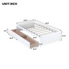 Luxystar Twin Size Wood Bed with 2 Drawers for Guest Rooms and Kids' rooms - 2 of 4