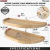 Rev-A-Shelf 4WLS882-32-570 32 Inch Wooden 2 Shelf Half Moon Lazy Susan Turntable Storage Kitchen Organizer for Blind Corner Cabinets - 3 of 4