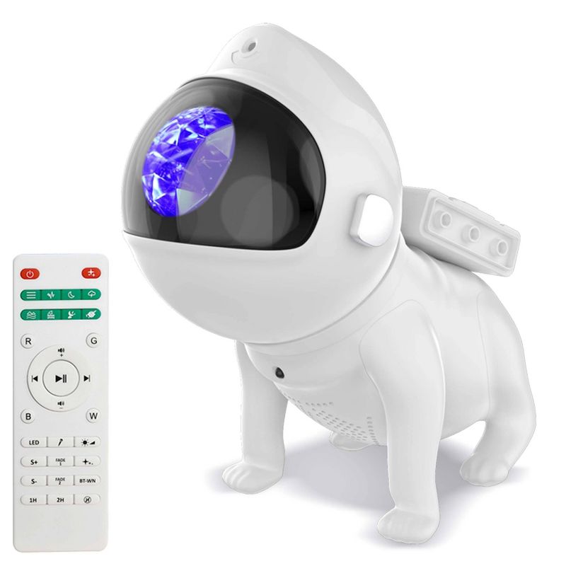 Rossetta Space Dog LED Galaxy Projector Night Lights, 1 of 9