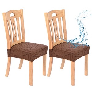 Unique Bargains Polyester Spandex Waterproof Durable Dining Chair Slipcovers - 1 of 4