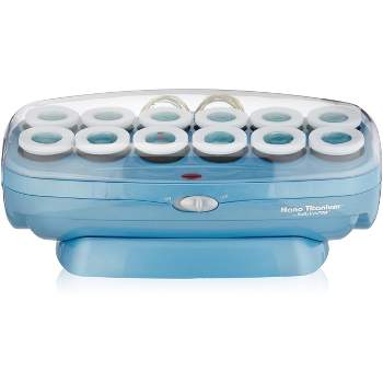 BaBylissPRO Jumbo Hot Rollers, Nano Titanium Hair Styling Tools & Appliances, 12 Count, BABNTCHV15 (Babyliss Pro)