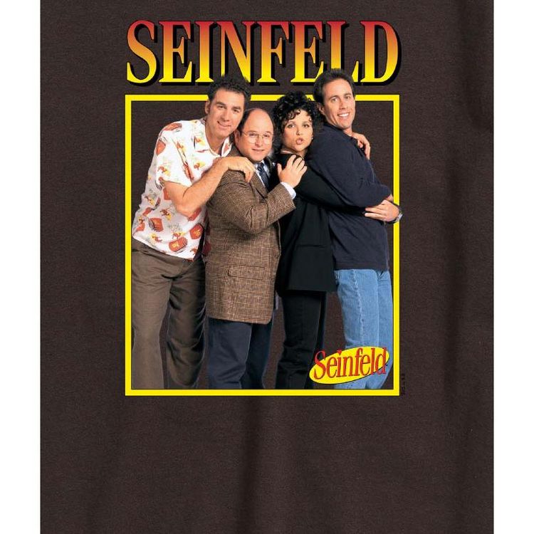Men's Seinfeld Group Square Short Sleeve Graphic T-Shirt - Dark Brown ...