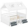 KIGFTSOD Wood Bed House Bed Frame - 4 of 4