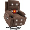 Multifunctional Heated Massage Sofa Recliner, 135° Max Recline with Cup Holder & Storage for Living Room, Bedroom - 2 of 4