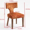 Set of 2 Upholstered Dining Chairs with Rubber Wood Legs, Modern Armless Accent Chairs for Dining Room, Living Room, or Kitchen-Tanpinhause - 4 of 4