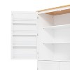 NicBex Storage Buffet Cabinet 71.3" Freestanding Kitchen Pantry Sideboard Cabinet with 8 Doors, Drawers, and 2 Adjustable Shelves - 2 of 4