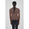 Yogalicious Womens 2 Pack Crew Neck Logan Fitted Short Sleeve Top - 3 of 4