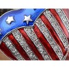 Anna-Kaci Crystal Rhinestone 4th of July American USA Flag Patriotic Pin Brooch - 4 of 4