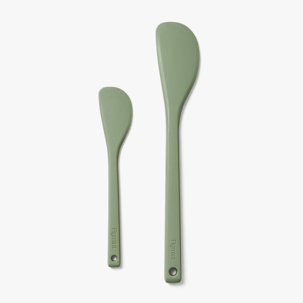 Photos - Other Accessories 2pc Silicone Spatula Set Sage Green - Figmint™