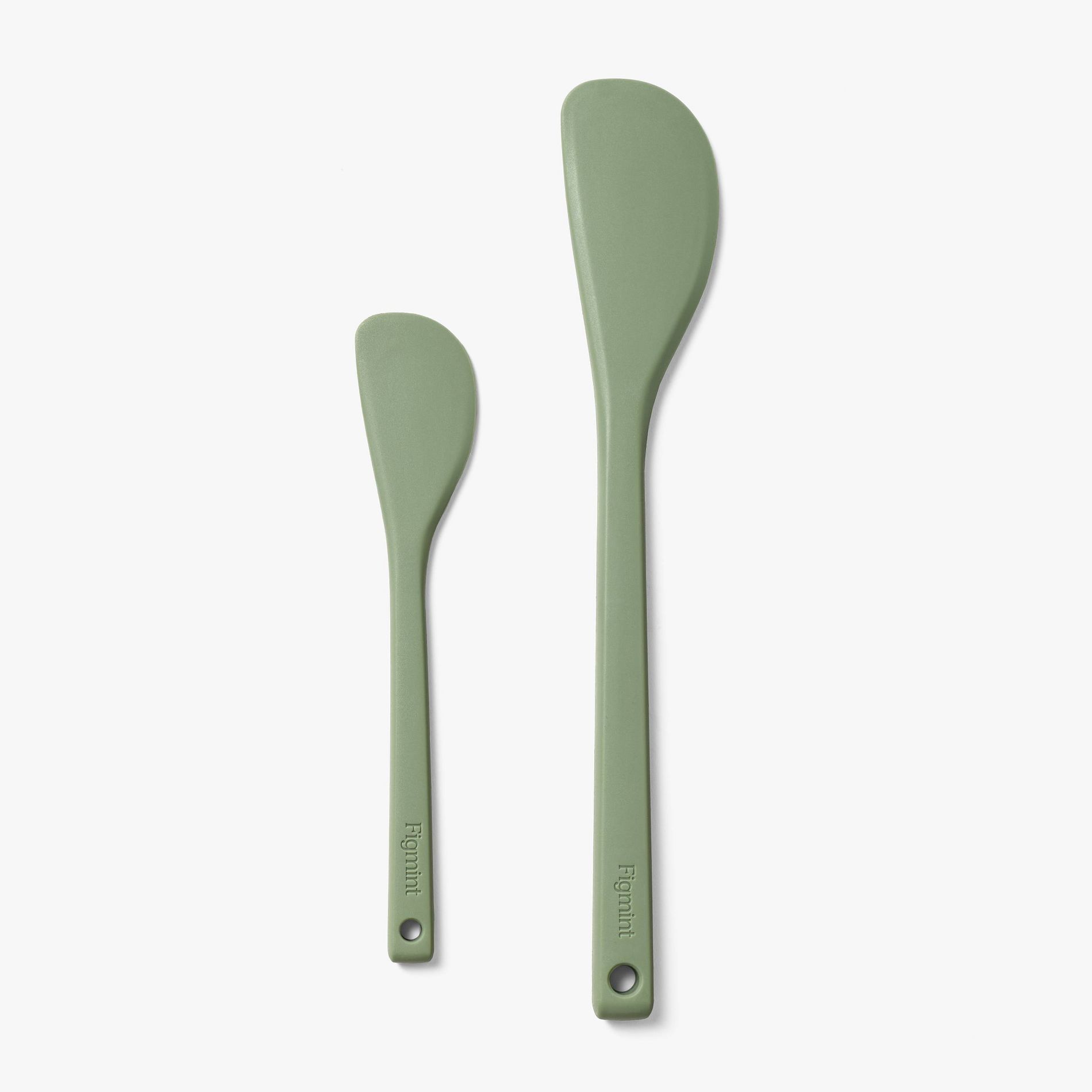 2pc Silicone Spatula Set Sage Green - Figmint™: Kitchen Utensil Set, Dishwasher-Safe, Adult Use