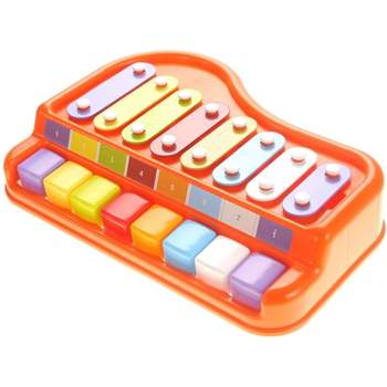 Link 2 In 1 Xylophone/Piano With Music Sheet Songbook, Musical Instrument For Kids
