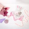 Pavilion Gift Company - Somebunny Pink Lovey - Lovey Blanket Bunny with Teether - Throw Blankets - 4 of 4