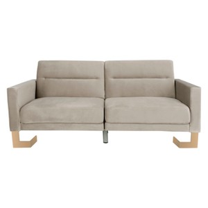 Tribeca Foldable Sofa Bed Gray/Brass - Safavieh