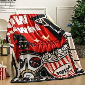 Lomsoe Merry Christmas Blanket Red Throw Blanket Flannel Warm Christmas Tree Snowflake Winter Decor for Sofa Couch Bed. - 1 of 4