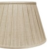 Vynxaria Oatmeal Box Pleat Lampshades, 9" Top Diameter - 3 of 4