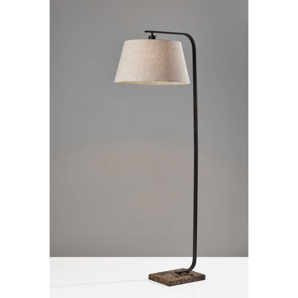 Adesso Home Bernard Floor Lamp with Matte Black Color Finish