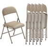SKONYON 6 Pack Folding Chairs Portable Padded Office Kitchen Dining Chairs - 2 of 4