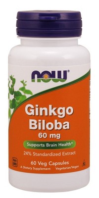 Ginkgo Biloba 60mg Vegan Brain Support Capsules
