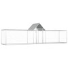 vidaXL Chicken Coop Silver Galvanized Steel 16.4 x 3.3 x 4.9 ft - 2 of 4