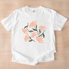 Simply Sage Market Pink Daisies Garment Dyed Tee - 3 of 4