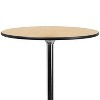 Flash Furniture 30'' Round Wood Cocktail Table with 30'' and 42'' Columns - 4 of 4
