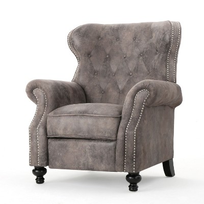 NicBex Microfiber Accent Chair,Upholstered Living Room Chairs with Tufted Backrest,Modern Armchair,Push Back Accent Chairs for Living Room