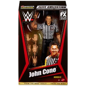 WWE From the Vault Ringside Exclusive Series 5 Black & White Referee John Cone Action Figure - 1 of 3