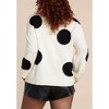 ELOQUII Polka Dot Sweater - 3 of 4