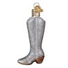 Old World Christmas Blown Glass Ornament for Christmas Tree, Glittered Boot - 2 of 4
