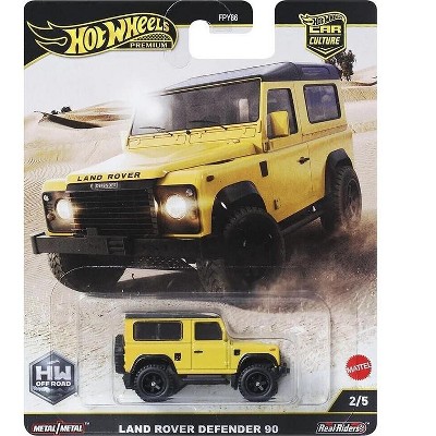 Land Rover Defender 90 Yellow with Black Top "HW Off Road" Series Diecast Model Car by Hot Wheels