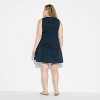 Women's High Neck Smocked Mini A-Line Dress - Wild Fable™ - 3 of 3