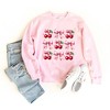 Simply Sage Market Women's Graphic Sweatshirt Coquette Pink Cherry Chart - 2 of 4