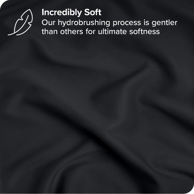 Queen Black Premium Microfiber Stretch Knit Sheet Set