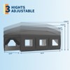 10x30 Heavy Duty Pop Up Canopy w/8 Sidewalls, Roller Bag & Full Kit (Anchors, Ropes, Stakes) - 3 Height Adjustable - 3 of 4