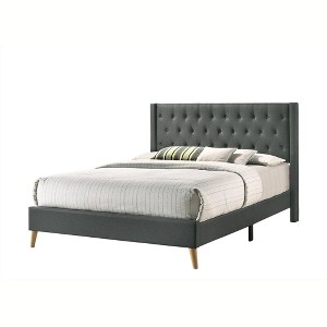 Passion Furniture Bergen Full Tufted Panel Bed - 1 of 4