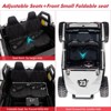 Ride On Car for Kids, 24V 2 Seater, 4WD Utv Electric Cars with Remote Control, More Foldable Seat, Music, Light - 4 of 4