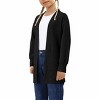 Clearlove Girls' Long Sleeve Open Front Knit Cardigan Cozy Loose Fit Sweater With Pockets Fall Winter Layering Piece - 4 of 4