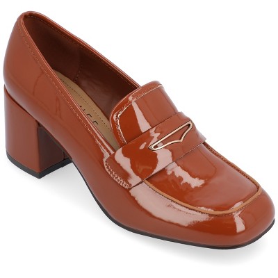 Journee Collection Womens Liyla Low Heel Square Toe Pumps