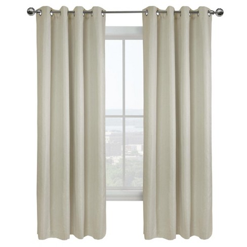 Thermaplus Vigo Window Treatment Blackout Grommet Curtain Panel for Bedroom Livingroom Off-white - image 1 of 4